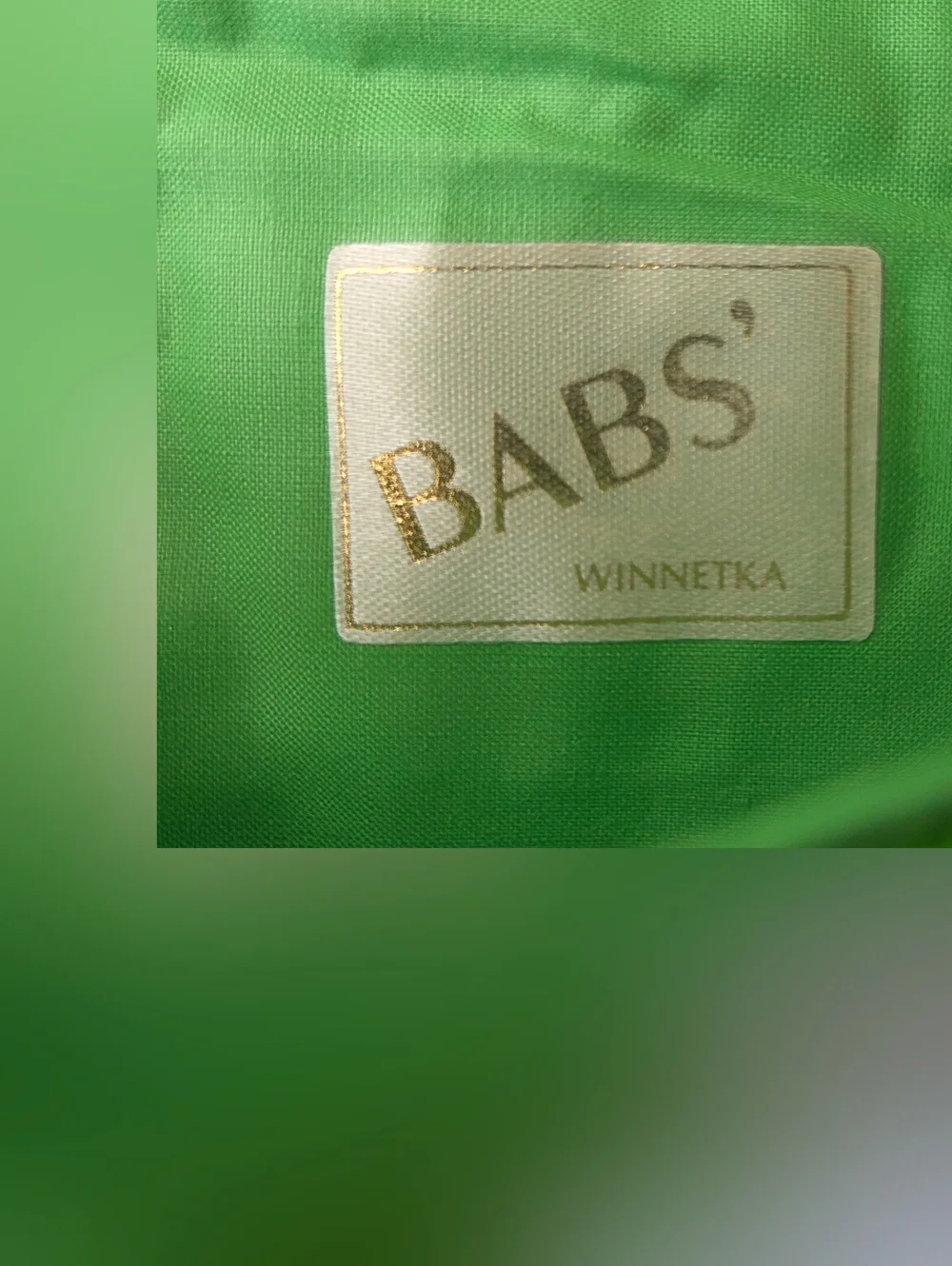 Green and White Vintage BABS' Hand Woven Ribbon Shoulder Clutch Gold Chain Strap
